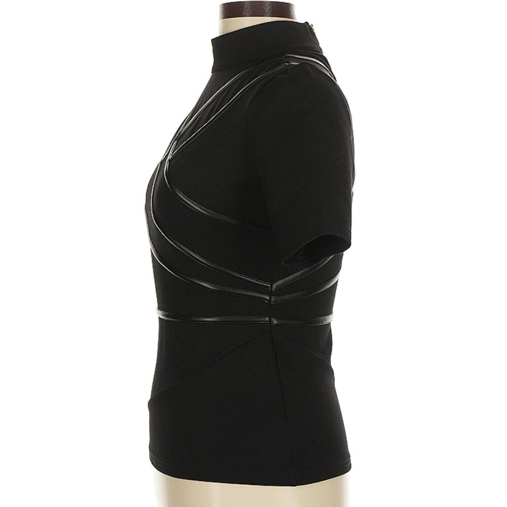 Karen Millen Black bodycon shirt, size 6 US - Picture 3 of 6